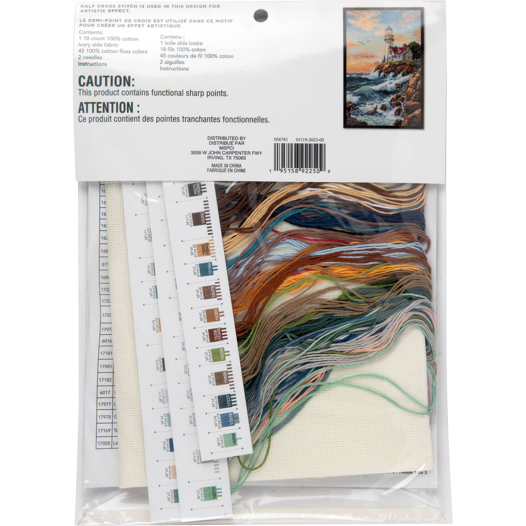 Lighthouse Counted Cross Stitch Kit by Loops & Threads®